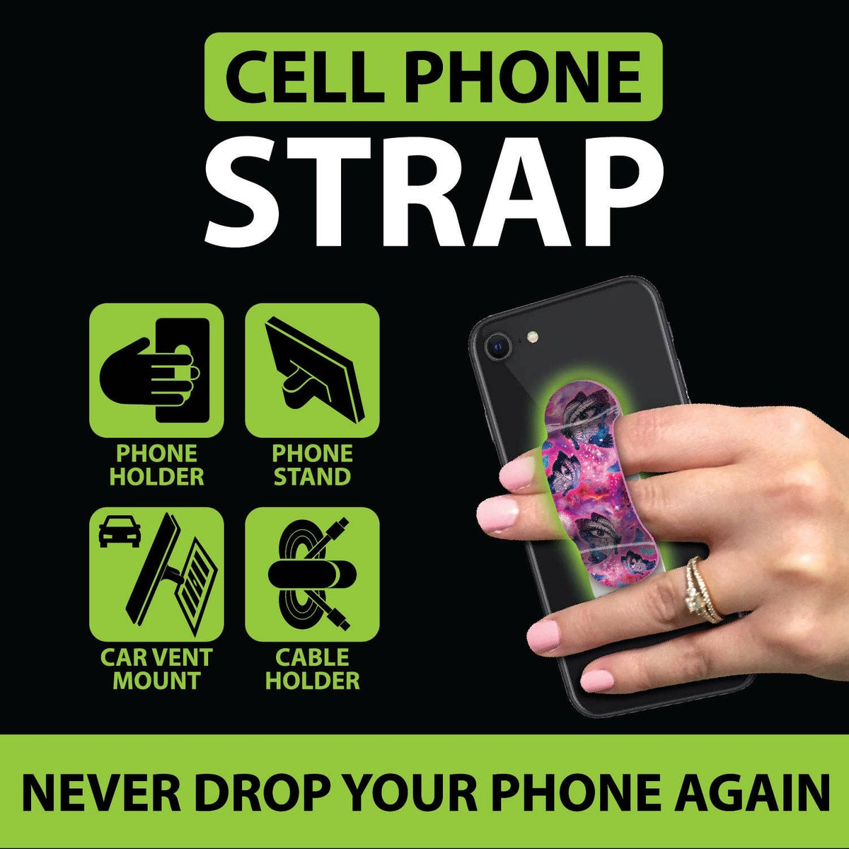 Gadget Gear Cell Phone Strap Assortment- 12/Pack