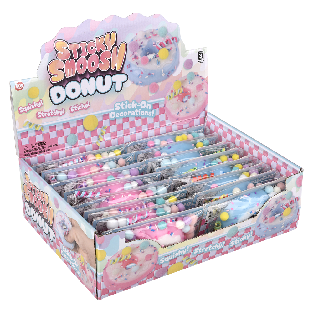 (T) 3.25" PICK N PULL FIDGET DONUT 16CT