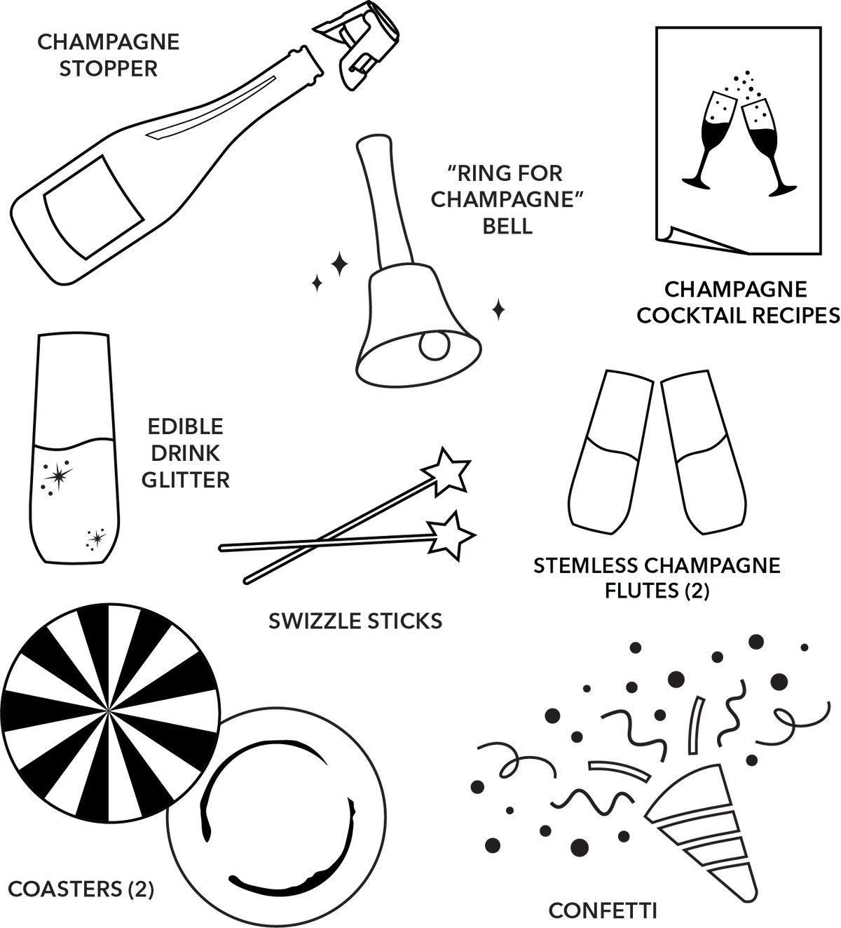Champagne Kit | Ivory, Celebration, Congratulations