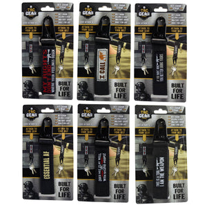 Tac Gear Molle Compatible Key Chain Strap Assortment- 12/Pk