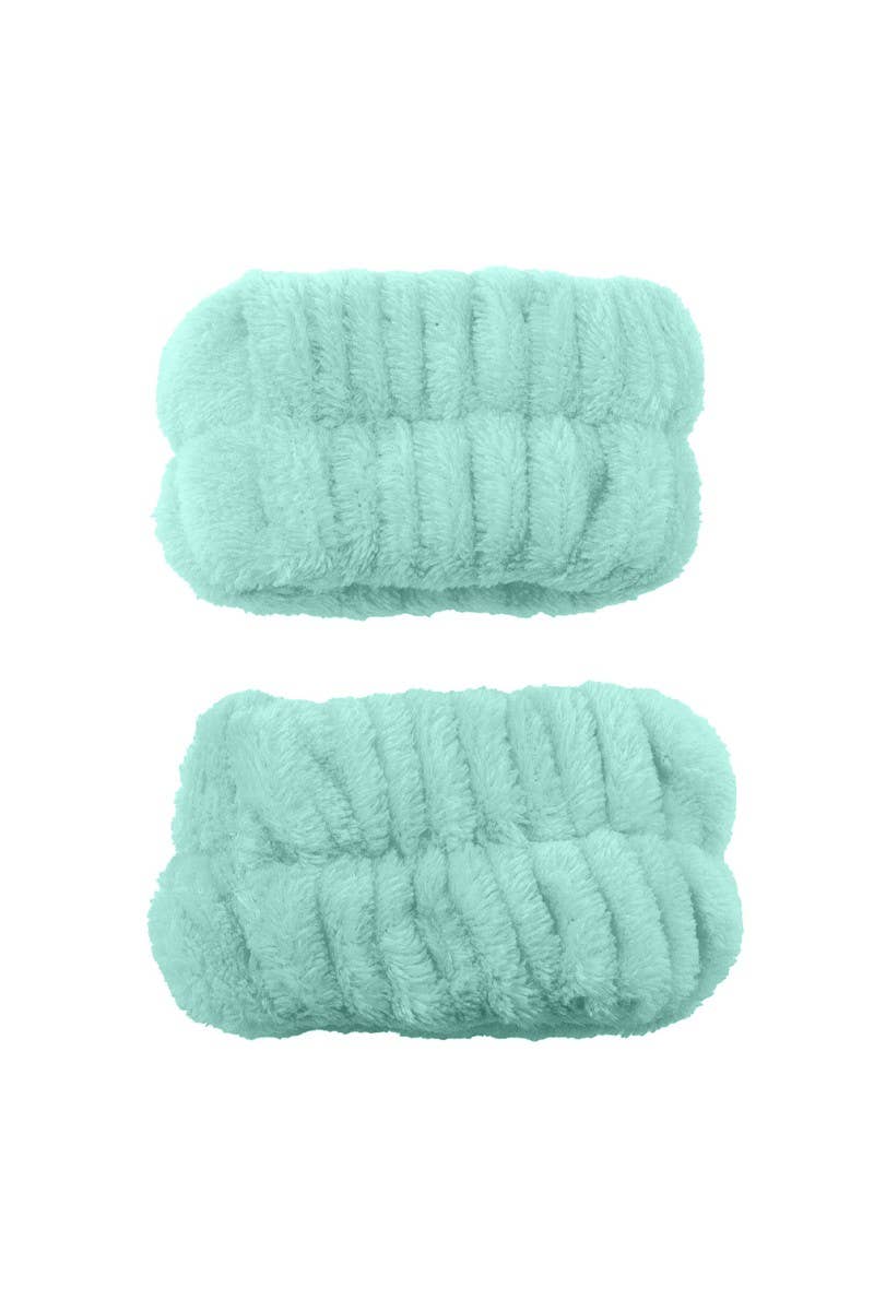 CALA 69136 Mint Spa Headband & Wristband Set - 6set