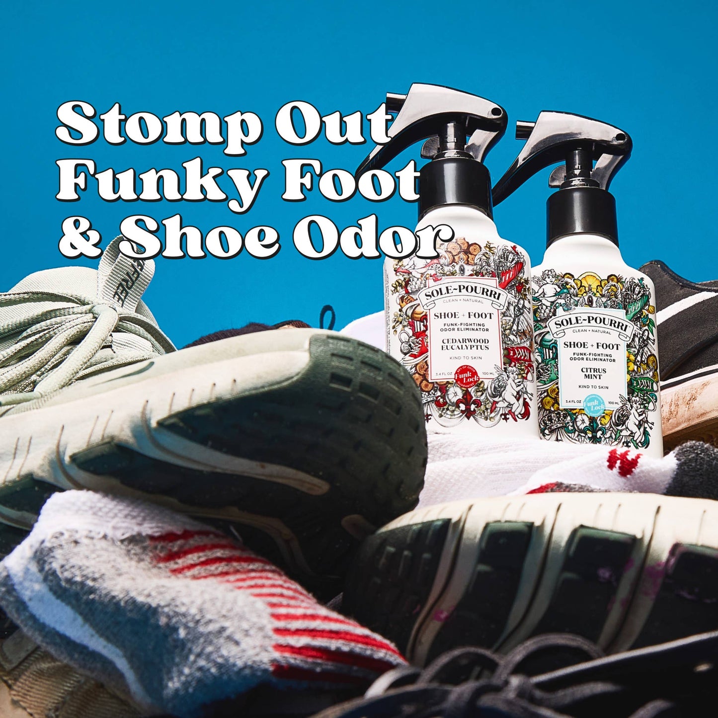 Sole~Pourri Shoe + Foot Odor Eliminator Citrus Mint 10mL