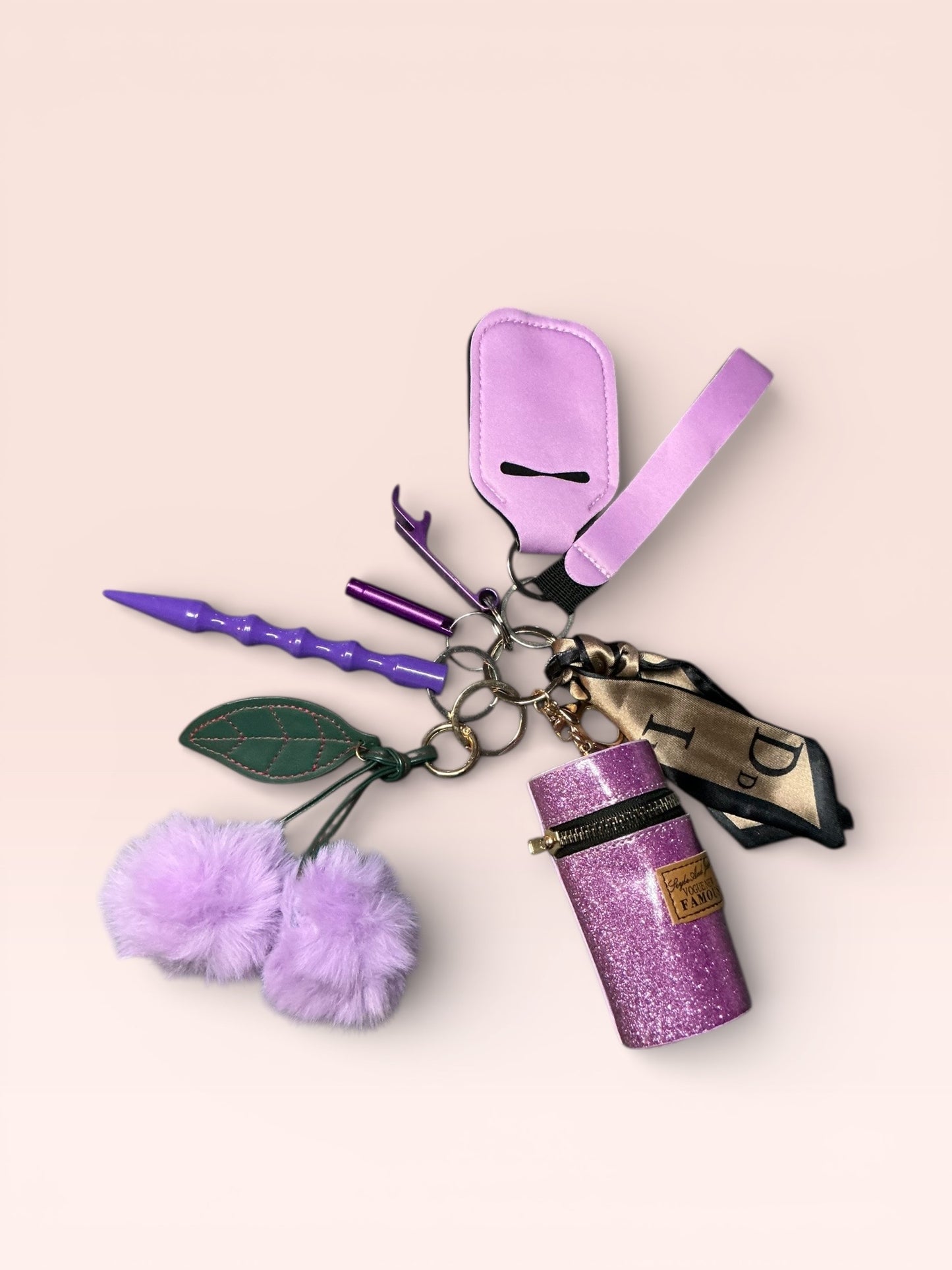 The Bestie Self Defense Keychain Sets Solid Colors