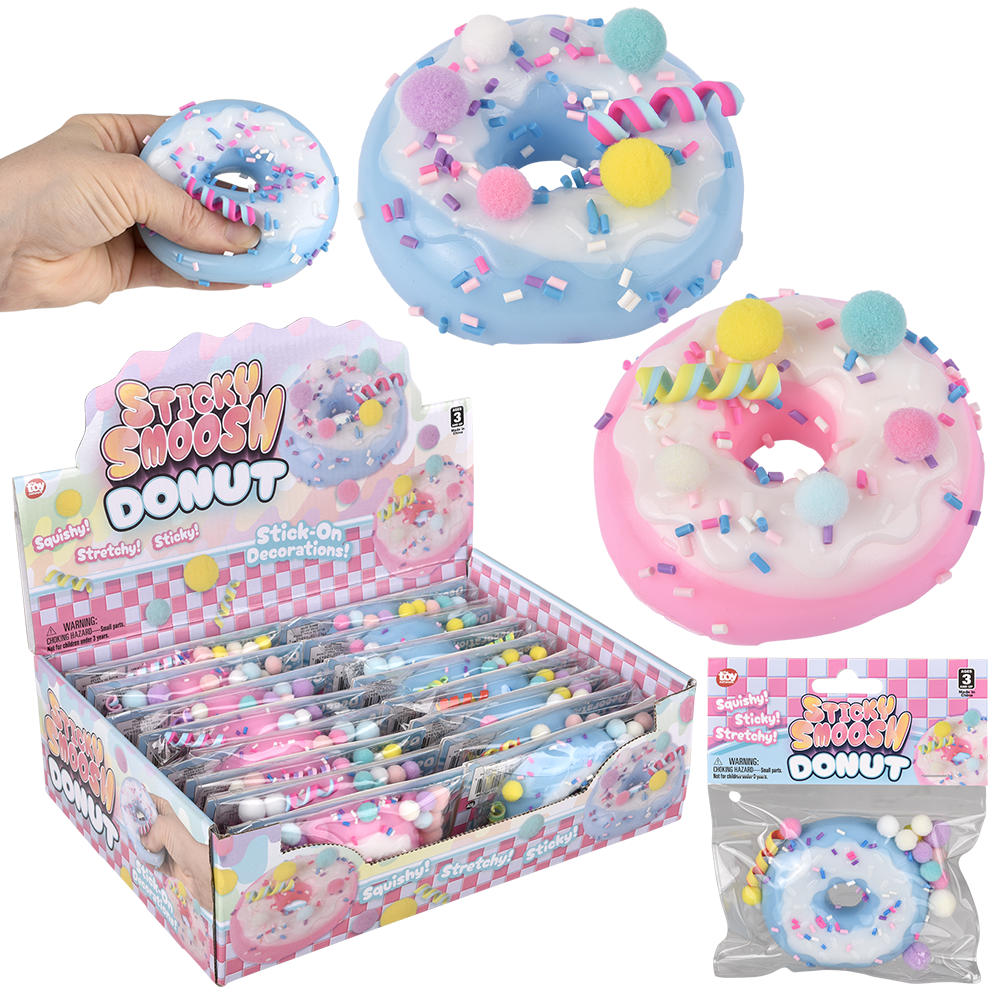 (T) 3.25" PICK N PULL FIDGET DONUT 16CT