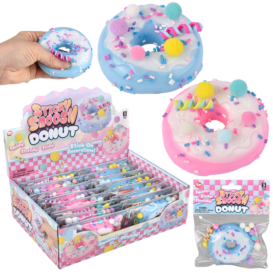 (T) 3.25" PICK N PULL FIDGET DONUT 16CT