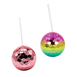 Drinkware Disco Ball Shaped 19 oz Assortment- 6/Pack