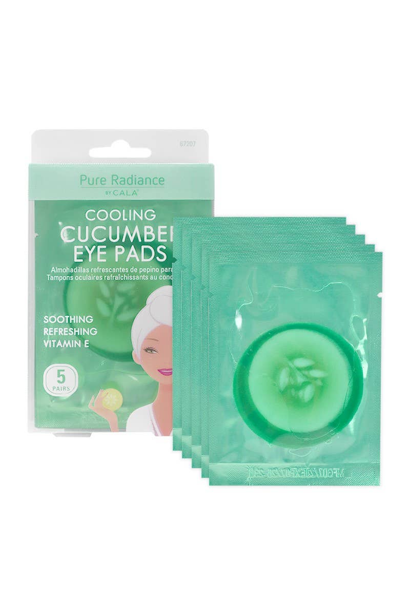 CALA 67207 Cooling 5 Pairs Cucumber Eye Pads Set - 6set