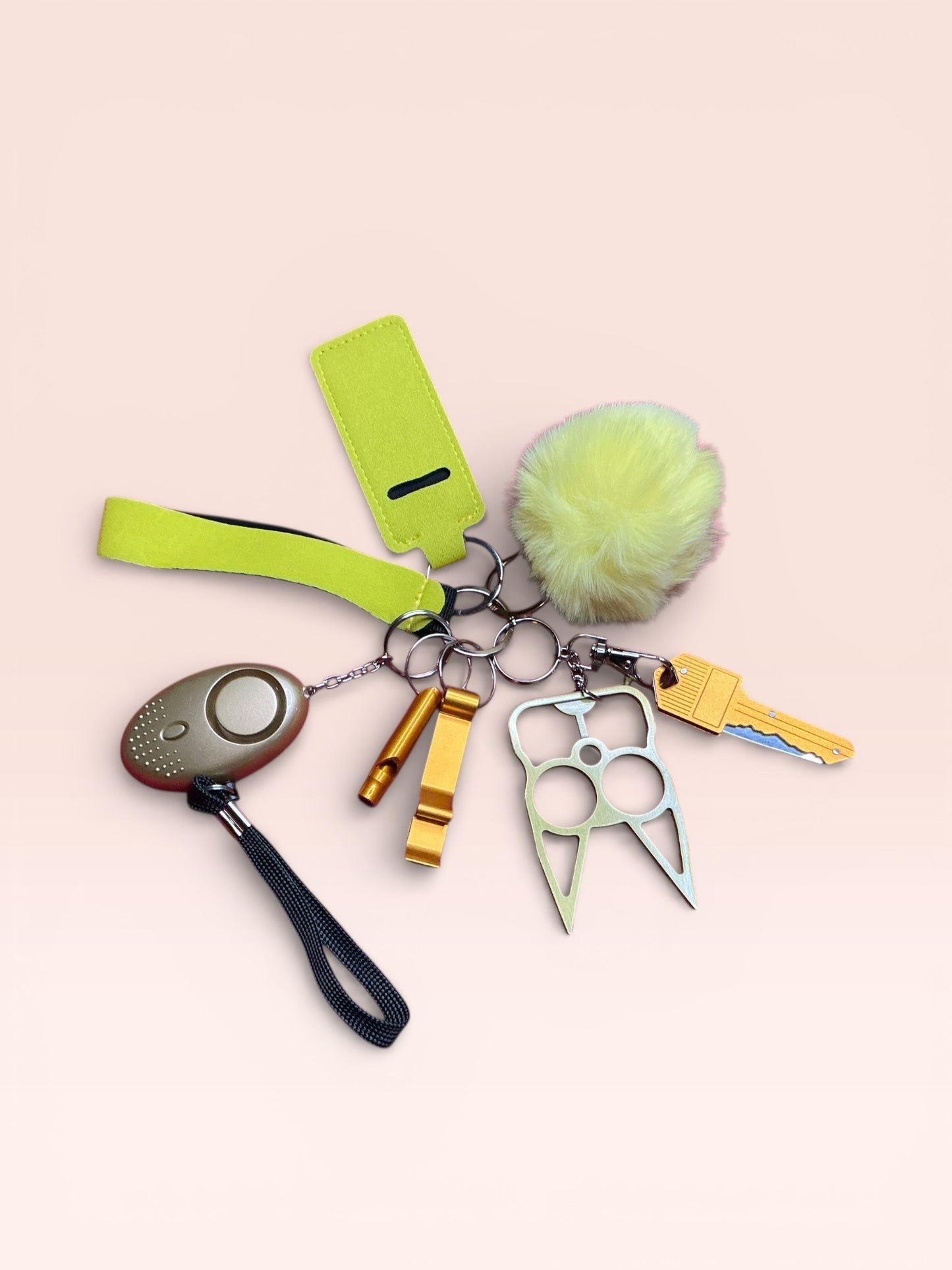 The Bestie Self Defense Keychain Sets Solid Colors