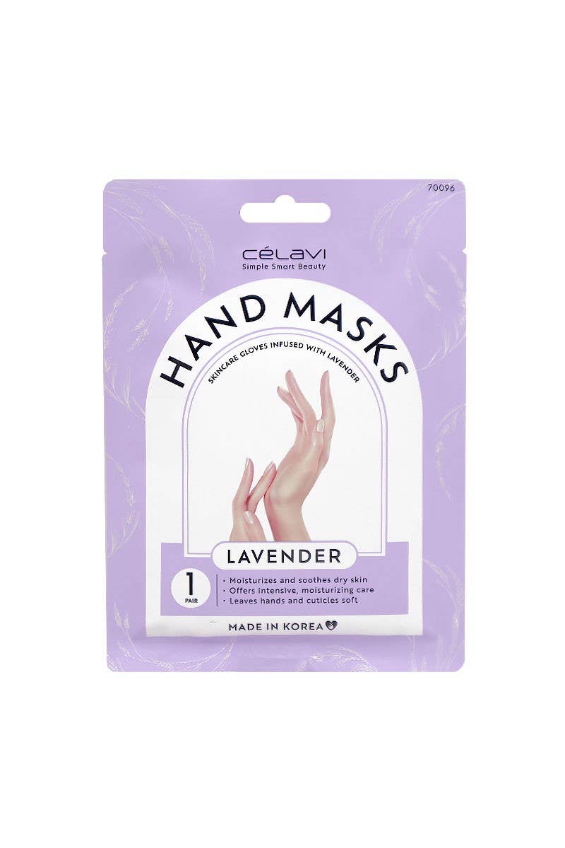 Celavi 70096 Lavender Hand Mask - 24 pcs