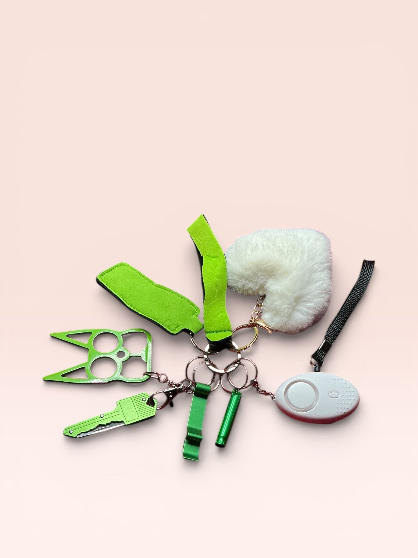 The Bestie Self Defense Keychain Sets Solid Colors