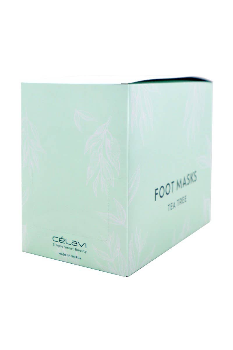 Celavi 70095 Tea Tree Foot Mask - 24 pcs