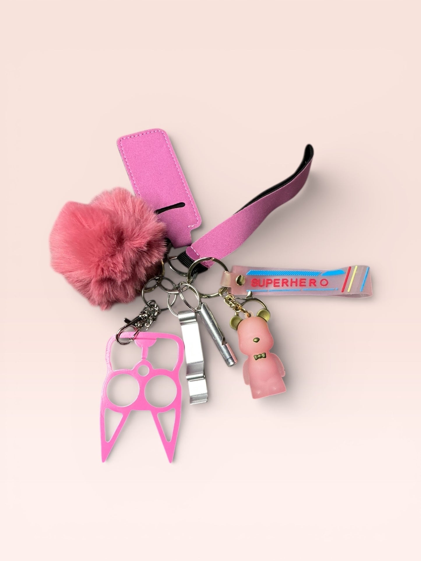 The Bestie Self Defense Keychain Sets Solid Colors