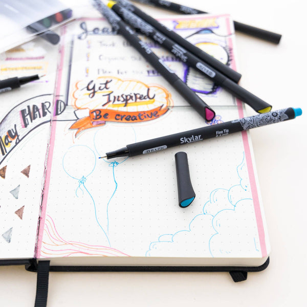 Skylar 0.4 mm 10 Color Fineliner Pen
