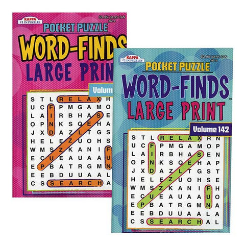 KAPPA Pocket Puzzle Word Finds Large Print - Digest Size