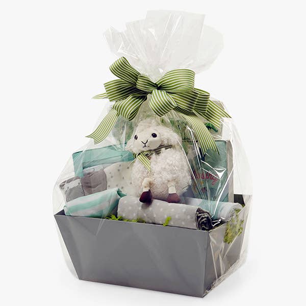 Clear Cellophane Basket Wrap Bags