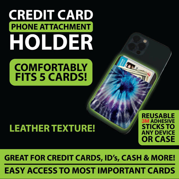 Spandex Dual Phone Pocket Card Holder Assortment- 12/Pack