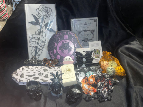 Goth Theme Gift Basket