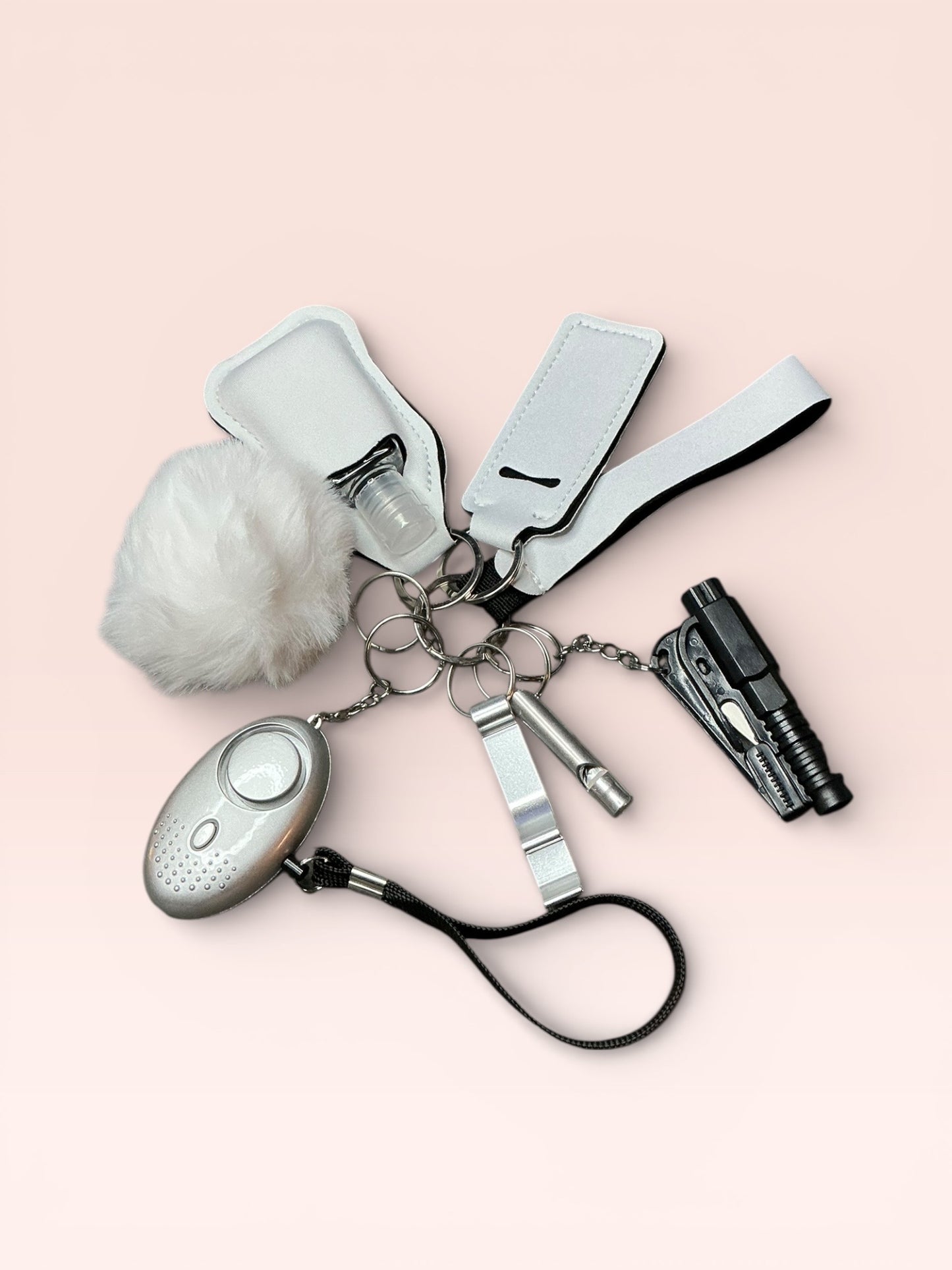 The Bestie Self Defense Keychain Sets Solid Colors