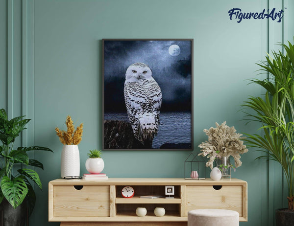 Diamond Painting - White Owl