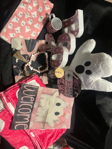Pink Boo Halloween Gift Basket
