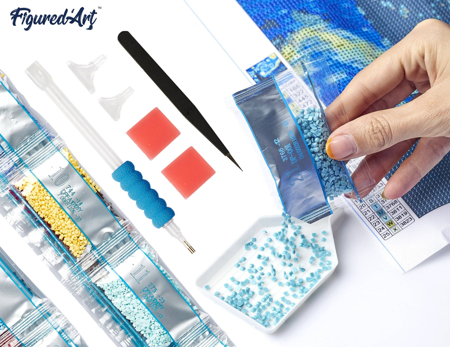 Diamond Painting - Mountain Cabin and Cascade