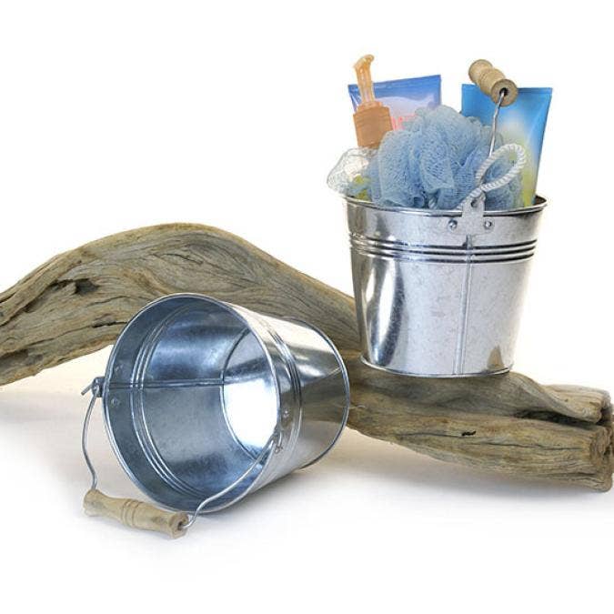 6 inch Galvanized Pail in different finishes and colors