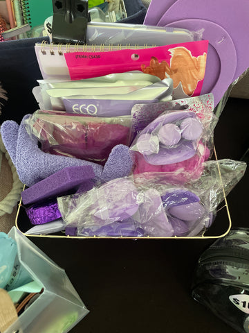 Purple Spa Day Basket