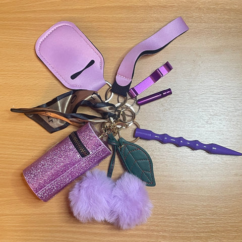 Purple Cherry Self Defense Keychain