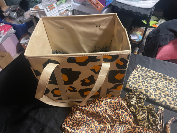 Cheetah Print Gift Basket