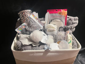 Silver Theme Gift Basket