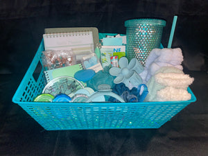 Teal Theme Gift Basket