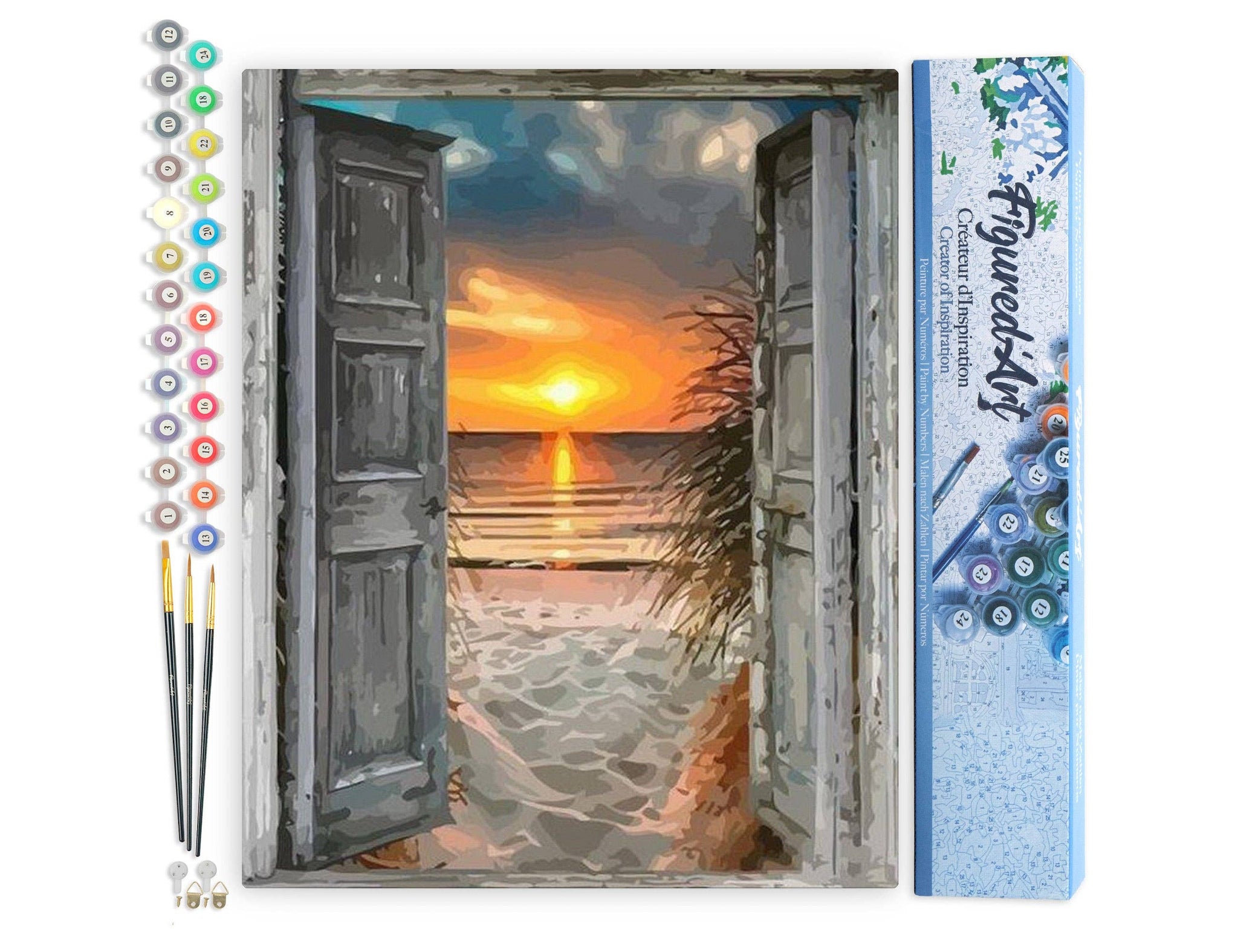 Paint by numbers - Door to the beach