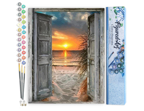 Paint by numbers - Door to the beach