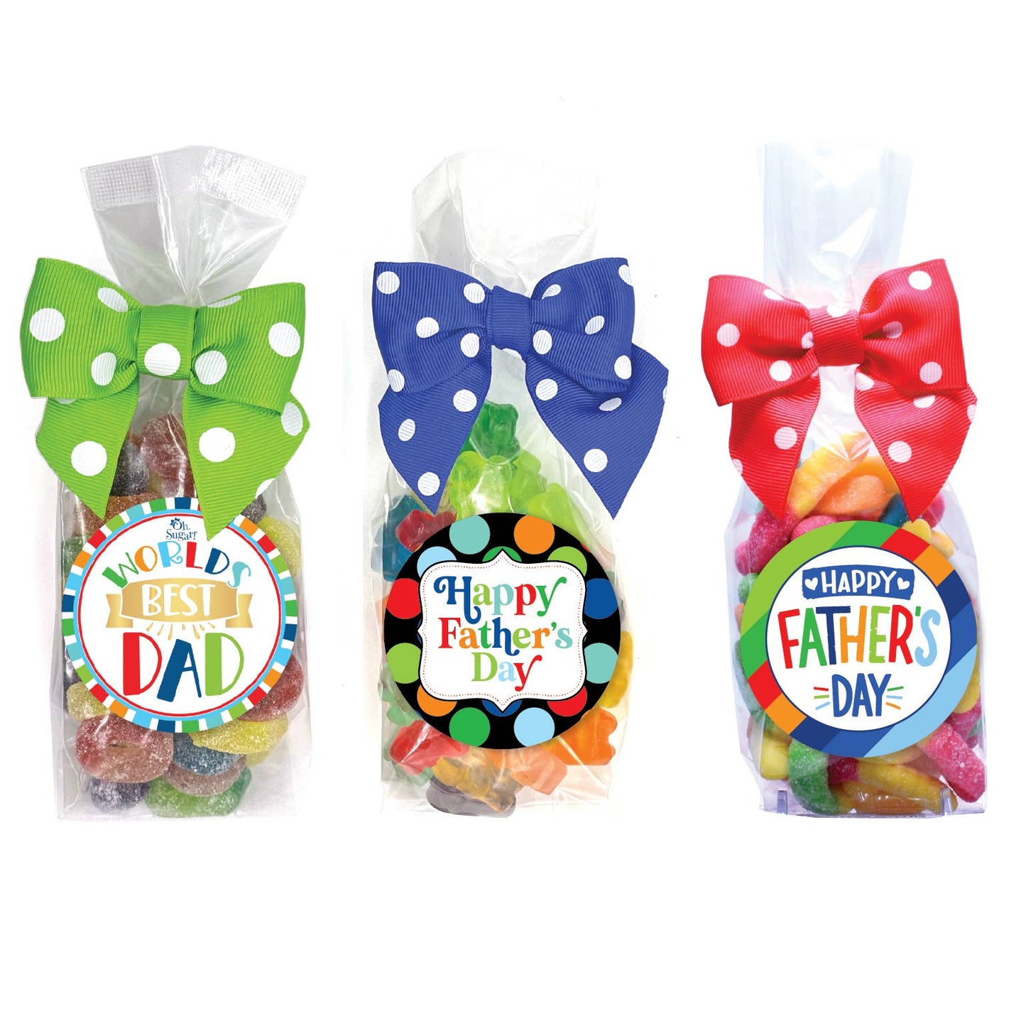 Candy Bags - Father's Day Asst - Large - 12 Bags