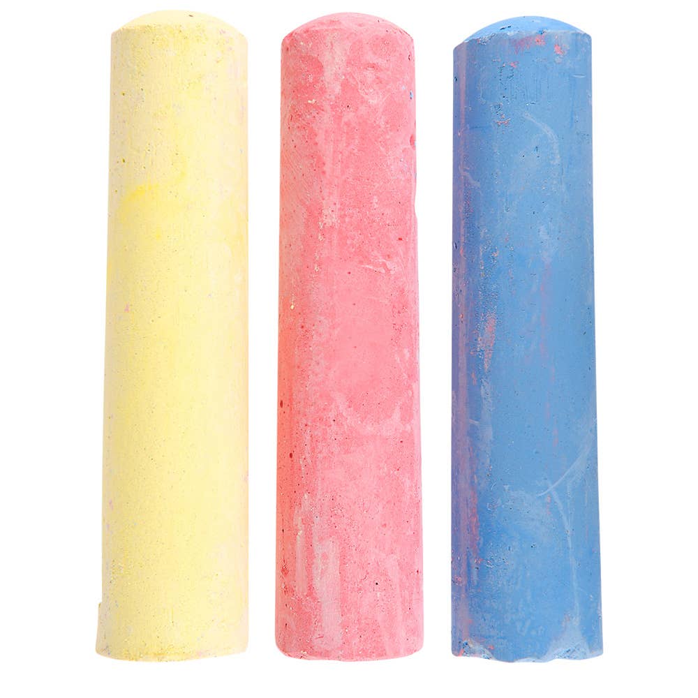 (T) 3PC JUMBO SIDEWALK CHALK 4"