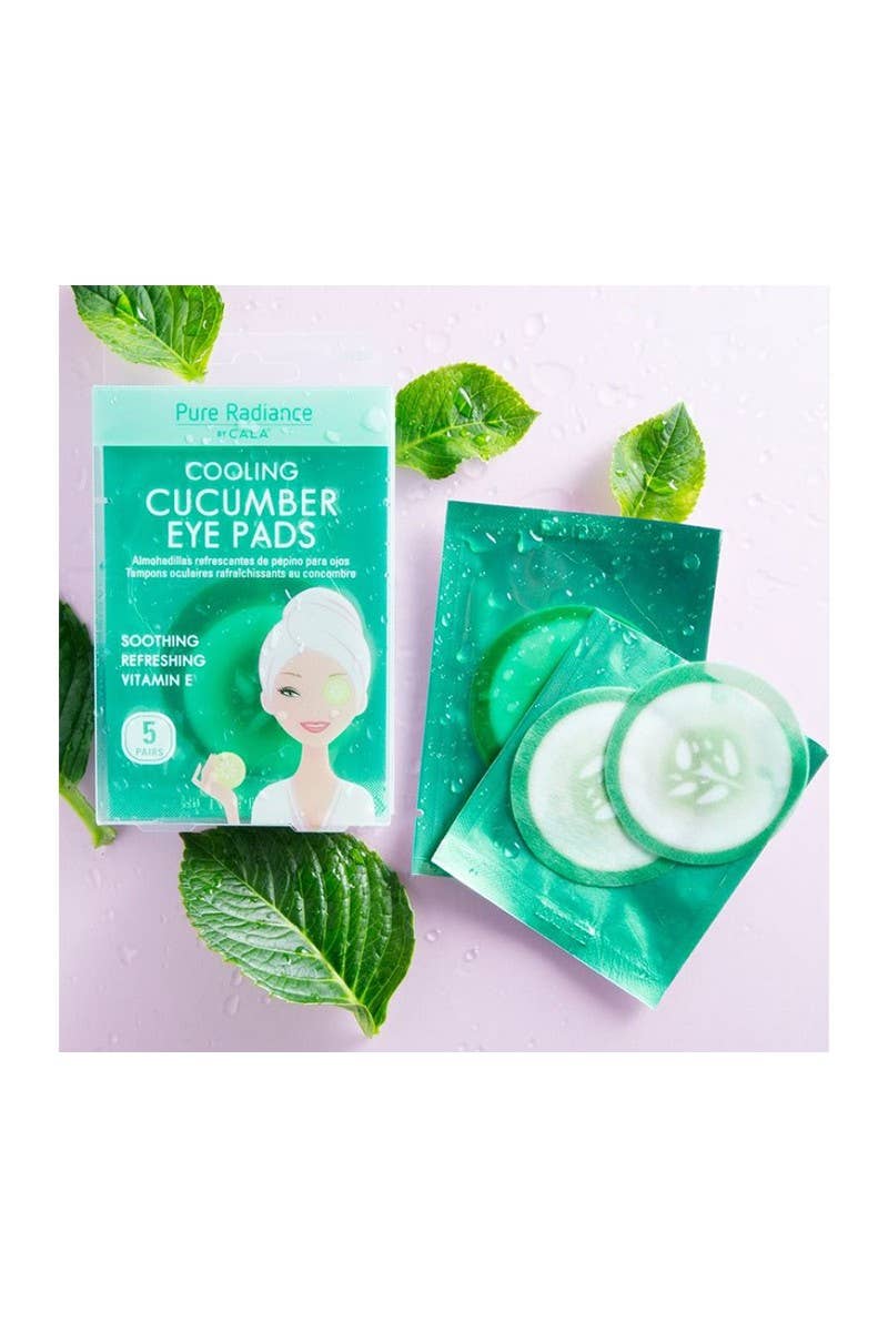 CALA 67207 Cooling 5 Pairs Cucumber Eye Pads Set - 6set