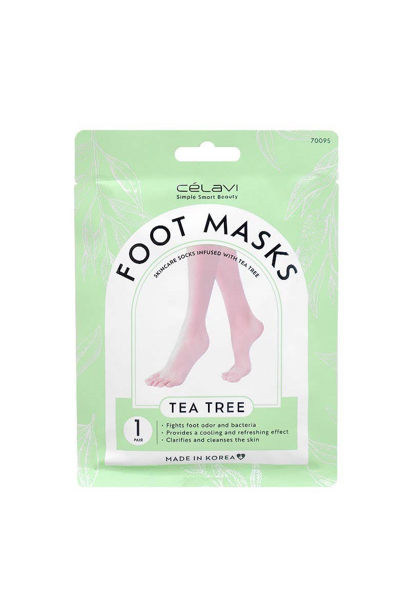 Celavi 70095 Tea Tree Foot Mask - 24 pcs